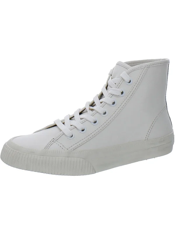 90s High Top Womens Leather Lace-up Casual and Fashion Sneakers