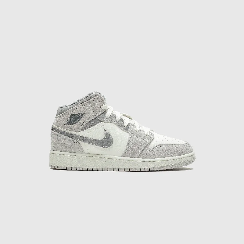 AIR JORDAN 1 MID SE (GS) "NEUTRAL GREY"