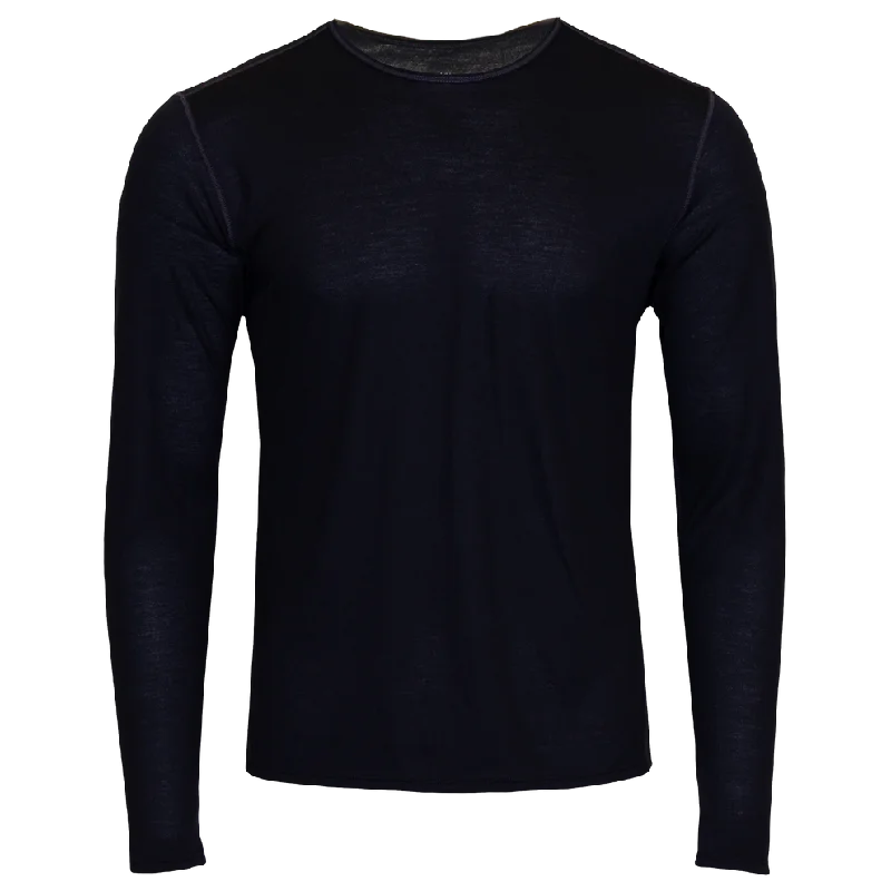 Men's Single Layer Crewneck - Black