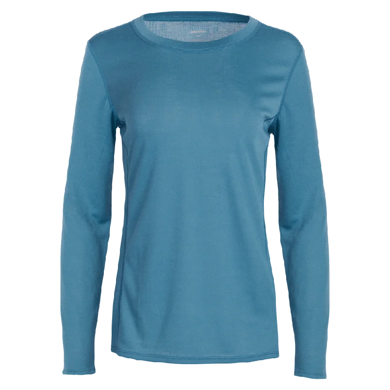 Women's Double Layer Crewneck - Cross Country Blue