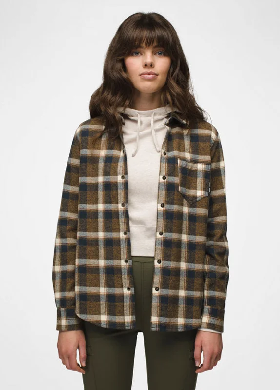 Women's Golden Canyon Flannel - Dark Sepia