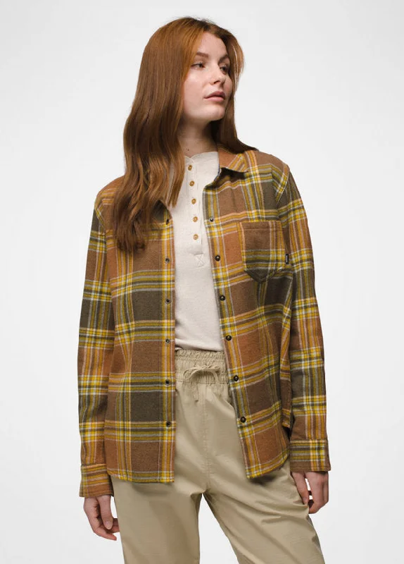 Women's Golden Canyon Flannel - Rye Green