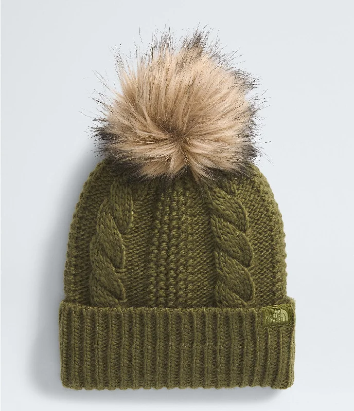 Women's Oh Mega Fur Pom Beanie - Forest Olive