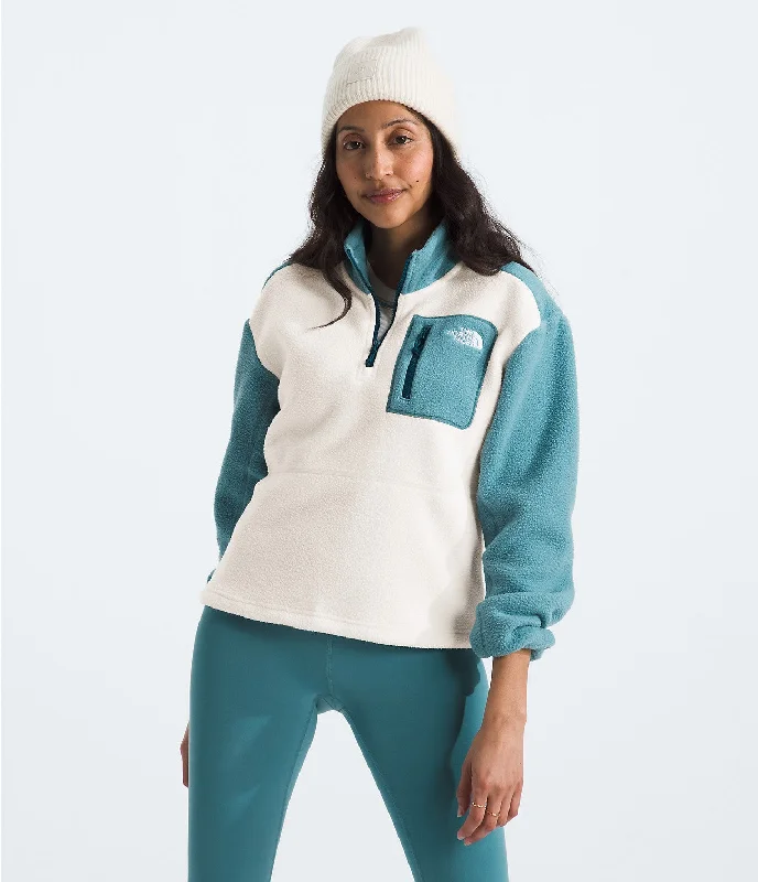 Women's Yumiori Quarter-Zip - Algae Blue/White Dune/Midnight Petrol