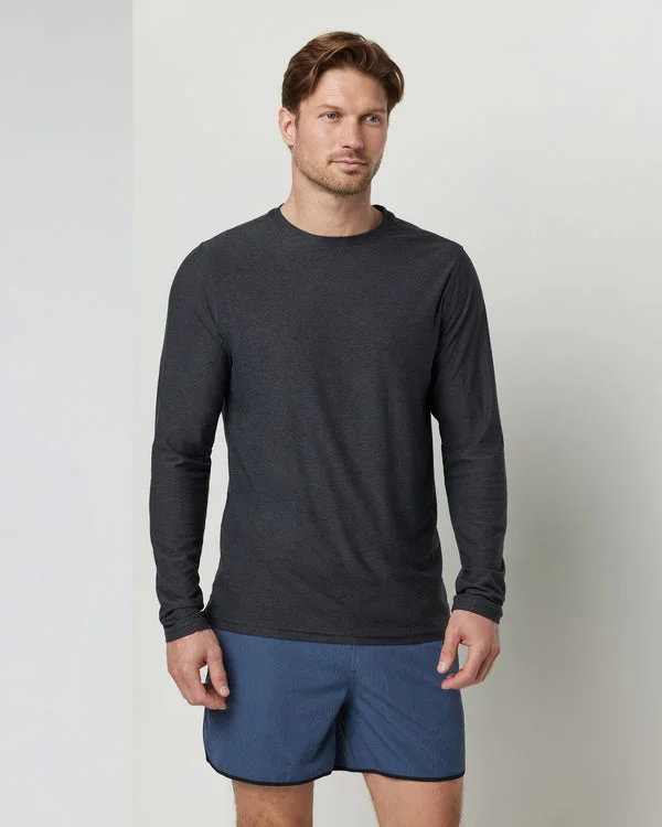 Men's Long-Sleeve Strato Tech Tee - Charcoal Heather