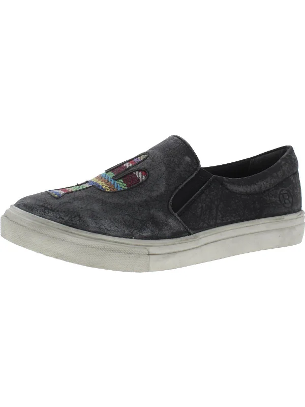 Womens Leather Cactus Slip-On Sneakers